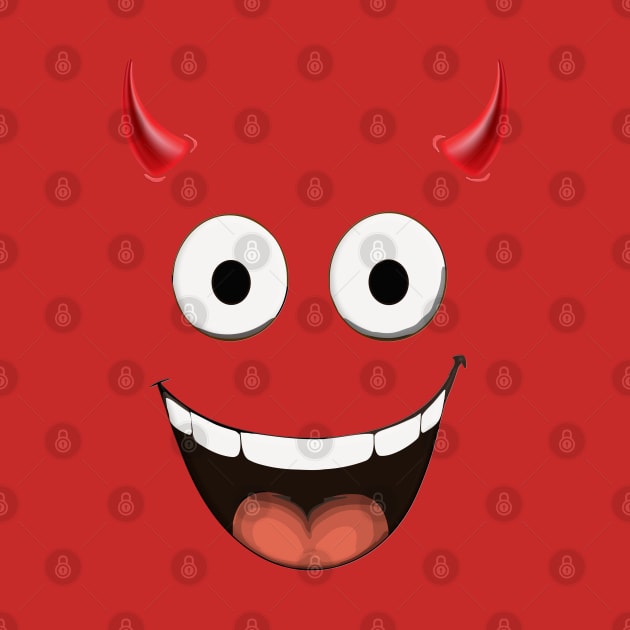 Look Im A Devil! No A Demon! No An Ogre! Funny Red by RuftupDesigns