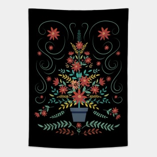 Folk Art Christmas Tree Tapestry