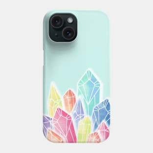 Crystals Green Phone Case