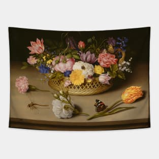 Flower Still Life by Ambrosius Bosschaert the Elder Tapestry