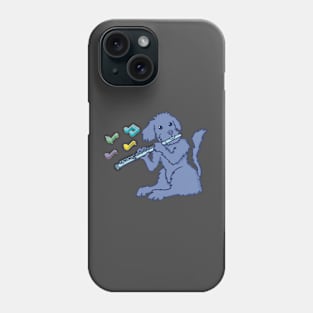 Yorkie-poo on flute. Phone Case