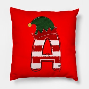 Letter A (Christmas Alphabet) Pillow