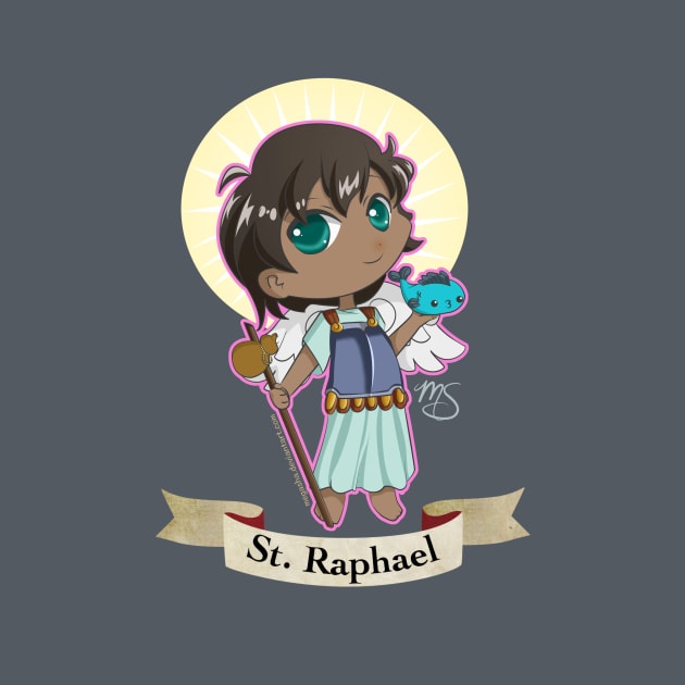 Chibi St. Raphael by Megasha