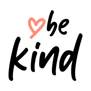 Be Kind Love Heart (Black) T-Shirt