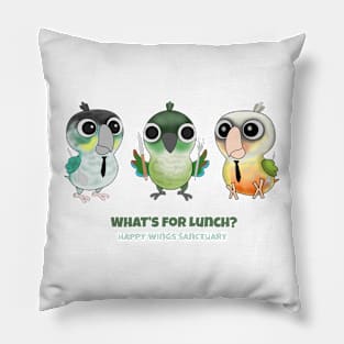 HWS Nerdy Birdy ~ Green Cheek Conure Pillow