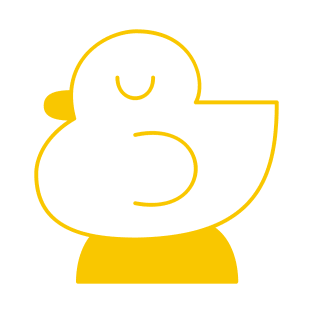 Cute Sleepy Duck Illustration T-Shirt