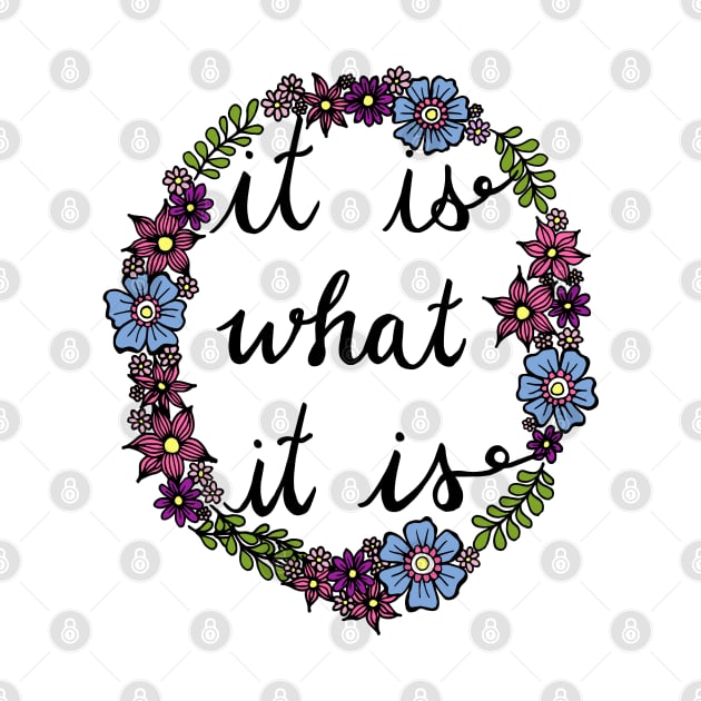 It is What it Is Quote by julieerindesigns