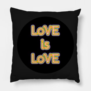 Love is Love Rainbow Pillow