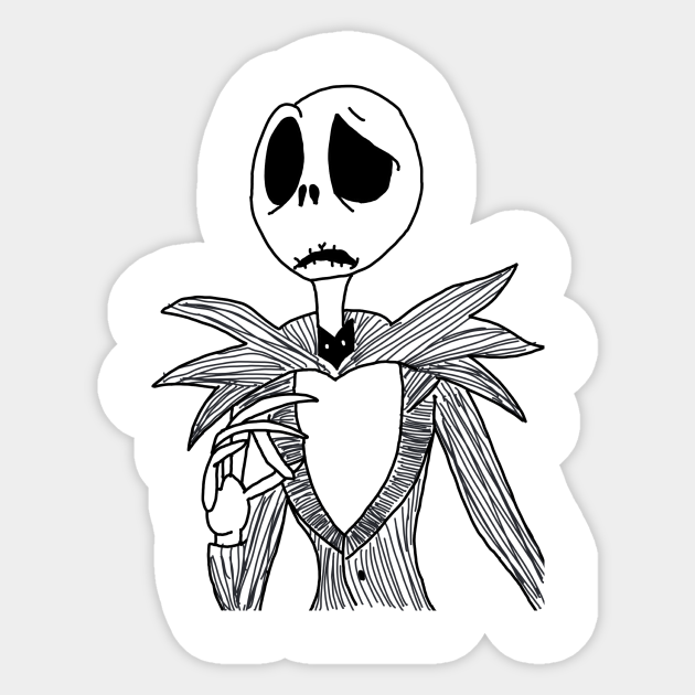 Jack Skellington - The Nightmare Before Christmas - Sticker | TeePublic Jack Skellington - The Nightmare Before Christmas - Sticker | TeePublic