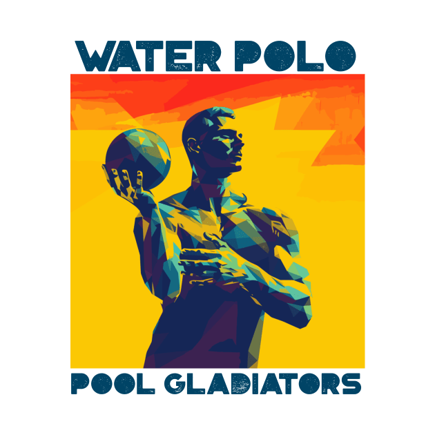 pool gladiators, waterpolo design v5 by H2Ovib3s