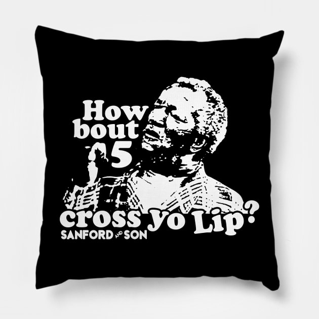Classic How About 5 Cross Yo Lips Pillow by AlexMooreShop