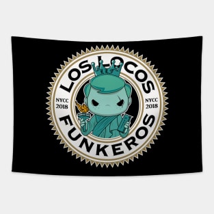 NYCC 2018 (Gold Border) Liberty Frederico - Los Locos Funkeros Tapestry