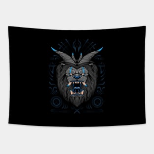 Lion Devil Zodiac Demon Monster Tapestry