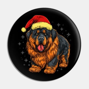 Tibetan Mastiff Christmas Pin