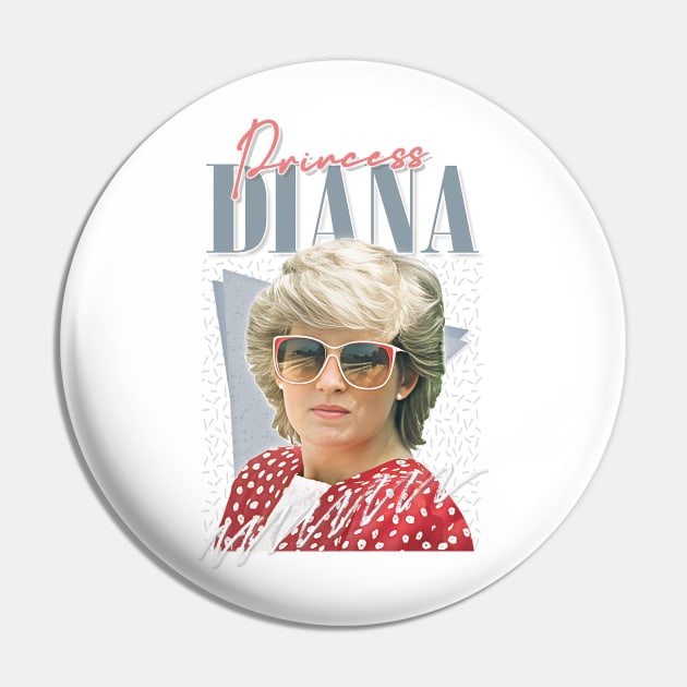 Princess Diana --- Retro 80s Vibes Pin by DankFutura