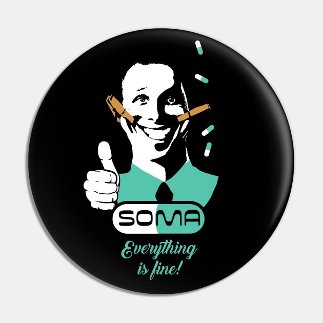 Soma everything is fine Pin by VinagreShop