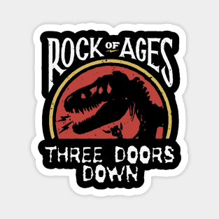 3 doors rock on ages Magnet