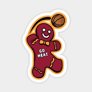 Miami Heat Gingerbread Man Magnet