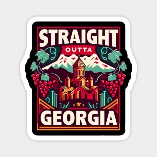 Straight Outta Georgia Magnet