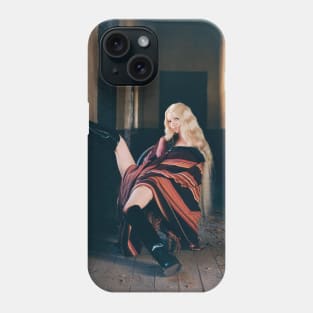 Anya Taylor-Joy in a poncho Phone Case