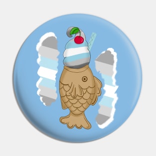 Pride Taiyaki designs, 2nd wave (demiboy) Pin