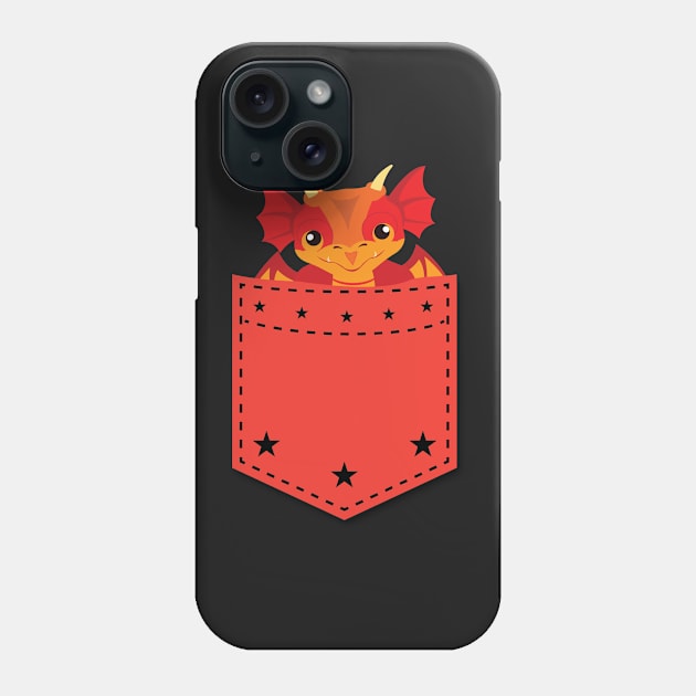 Cute Dragon in Your Pocket Design Phone Case by HopeandHobby