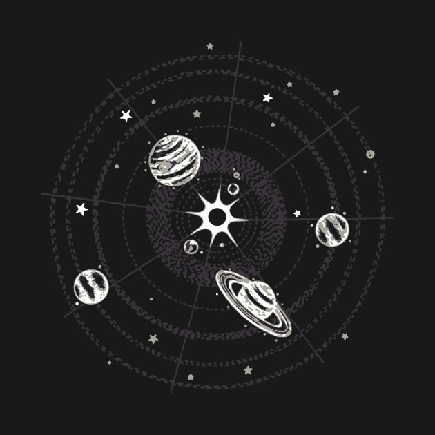 Solar System Galaxy Cool Logo