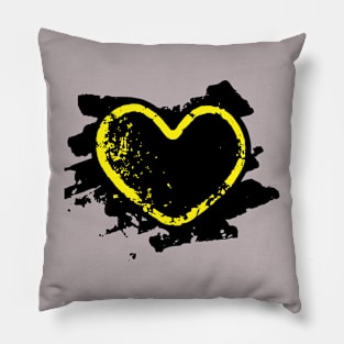 Graffiti Heart Pillow