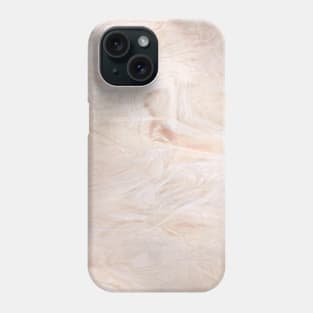 Mauve Sand Smoke Marble on White Swirl Glass Phone Case