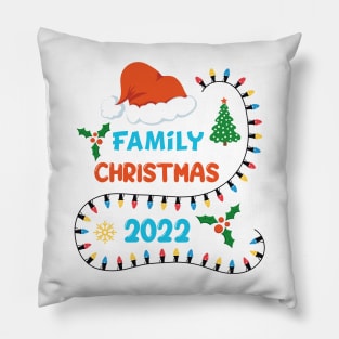Family Christmas 2022 Pillow