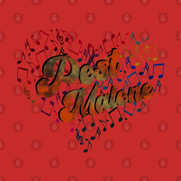 Colorful Heart Tone-Post Malone by CreatenewARTees