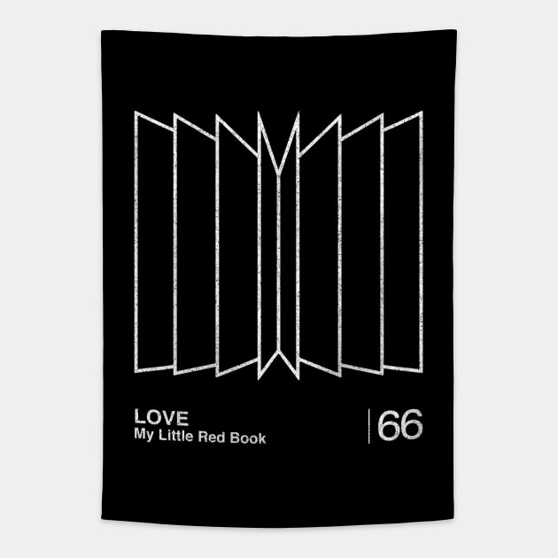 Love / Minimalist Graphic Artwork Design Tapestry by saudade