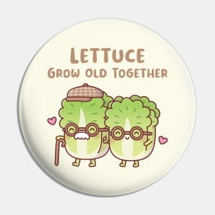 Cute Lettuce Couple Lettuce Grow Old Together Pin