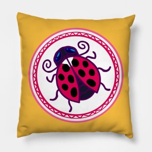 Ladybug Emblem Pillow