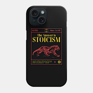 The Answer is Stoicism TIGER Phone Case