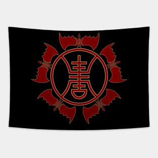 Chinese Shou Longevity Symbol Tapestry