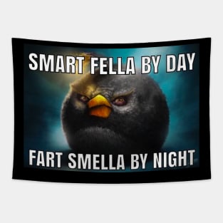 Smart Fella By Day Fart Smella By Night - Funny Shirts, Parody Tees, Smart Fella, Fart Shirt, Meme Shirt, Funny Gift Shirts, Meme Gifts Tapestry