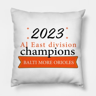 orioles al east champions Pillow