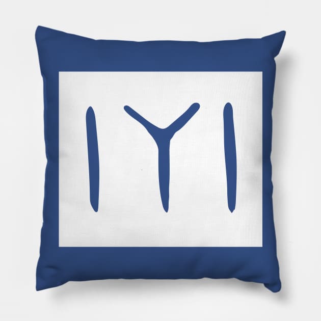 Kayi Tribe Flag Symbol from Dirilis/Resurrection Ertugrul Pillow by TerrificTees