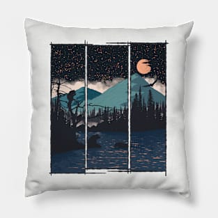 Orange Moon Pillow