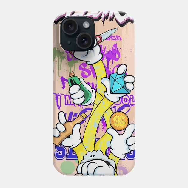 Dope Slluks multiple hands and arms cheering illustration Phone Case by slluks_shop