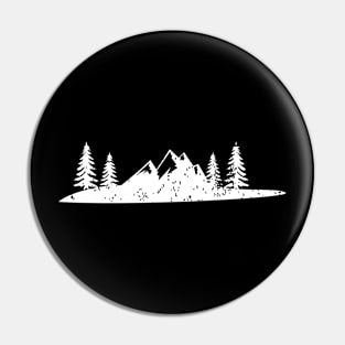 Mountains Hiking Pin