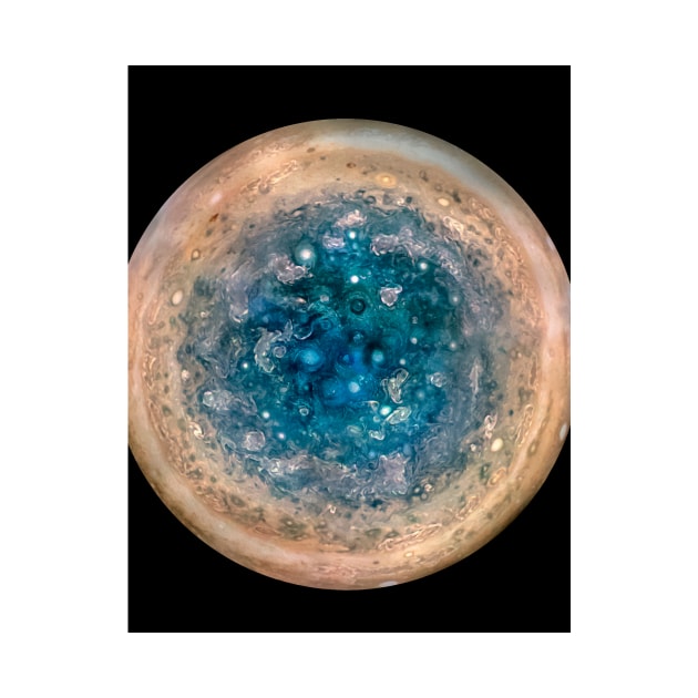 Jupiter's south pole, Juno image (C036/8352) by SciencePhoto