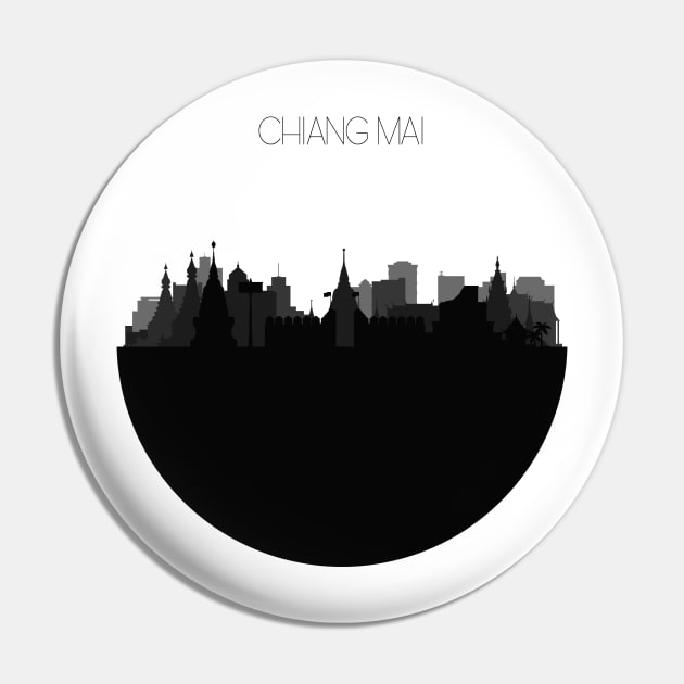 Chiang Mai Skyline Pin by inspirowl