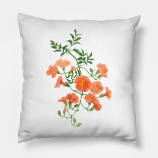 August 6th birthday flower Pillow