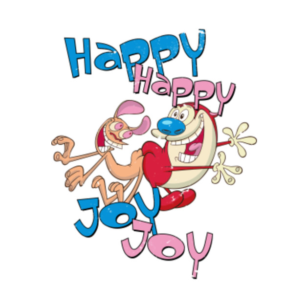 Happy Happy Joy Joy - Stimpy - Mask | TeePublic