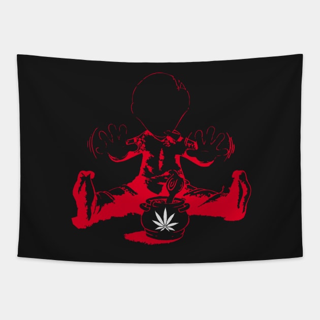 power of marijuana Tapestry by partjay