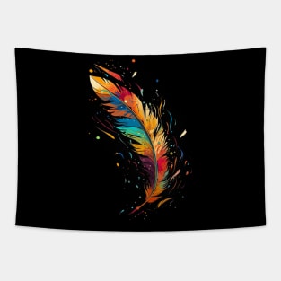 Colorfull Feather of Freedome Tapestry