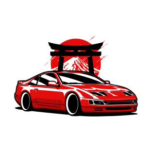 Red 300ZX Mountain T-Shirt