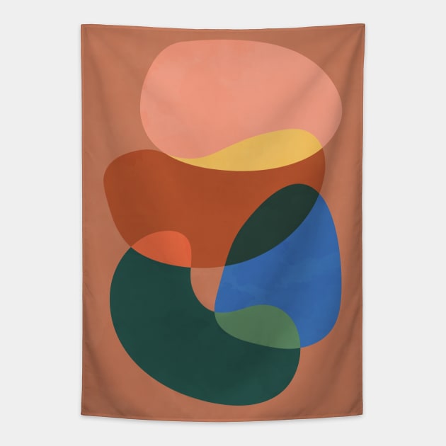 Abstract Shapes Nordic 1 Tapestry by Colorable